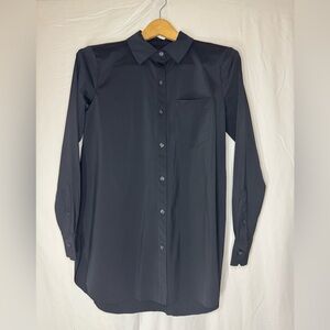 Lysse Black Dress Shirt Classic Collar Long Sleeve
